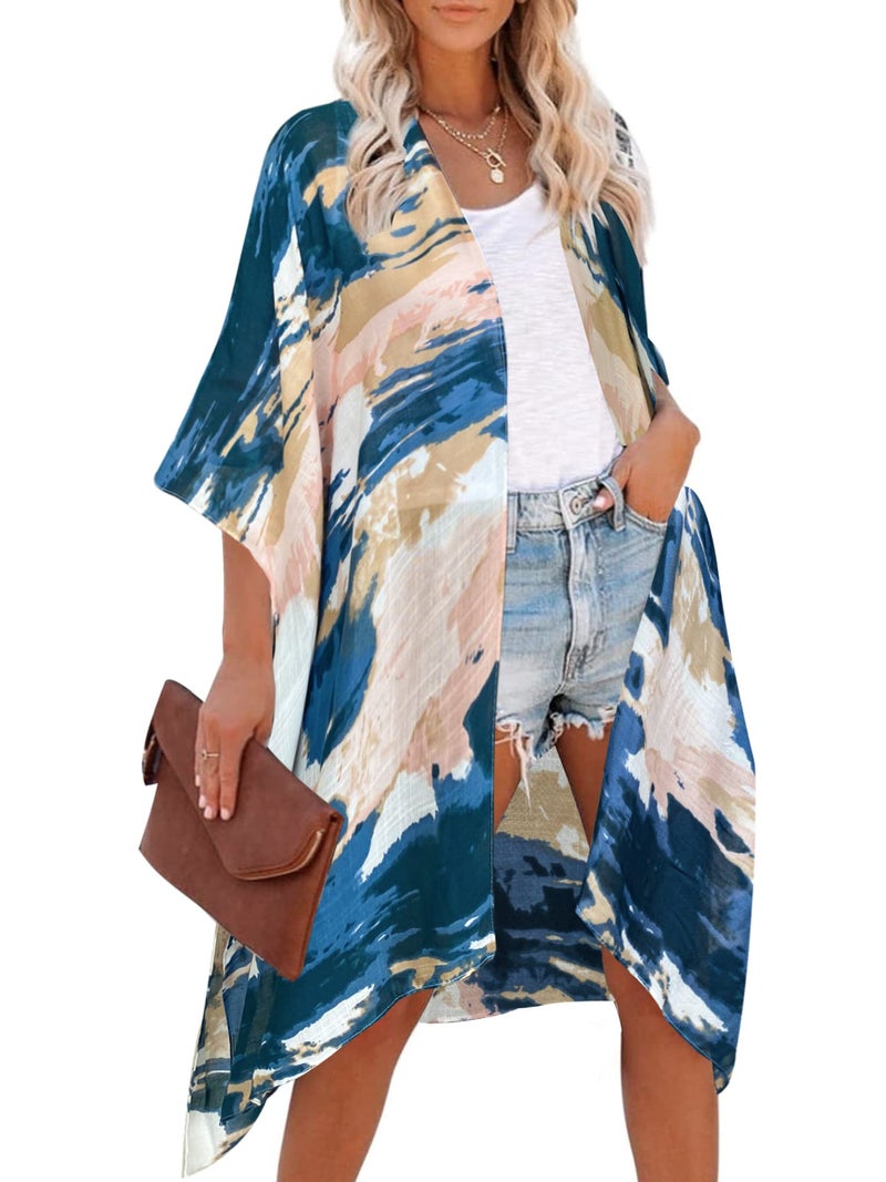 Moss Rose Women Summer Bikini Kimono Bathing Suit Cover Ups for Swimwear - Image 1
